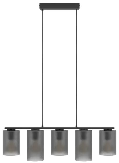 Eglo 901163 - Csillár zsinóron COLOMERA 5xE27/40W/230V szürke