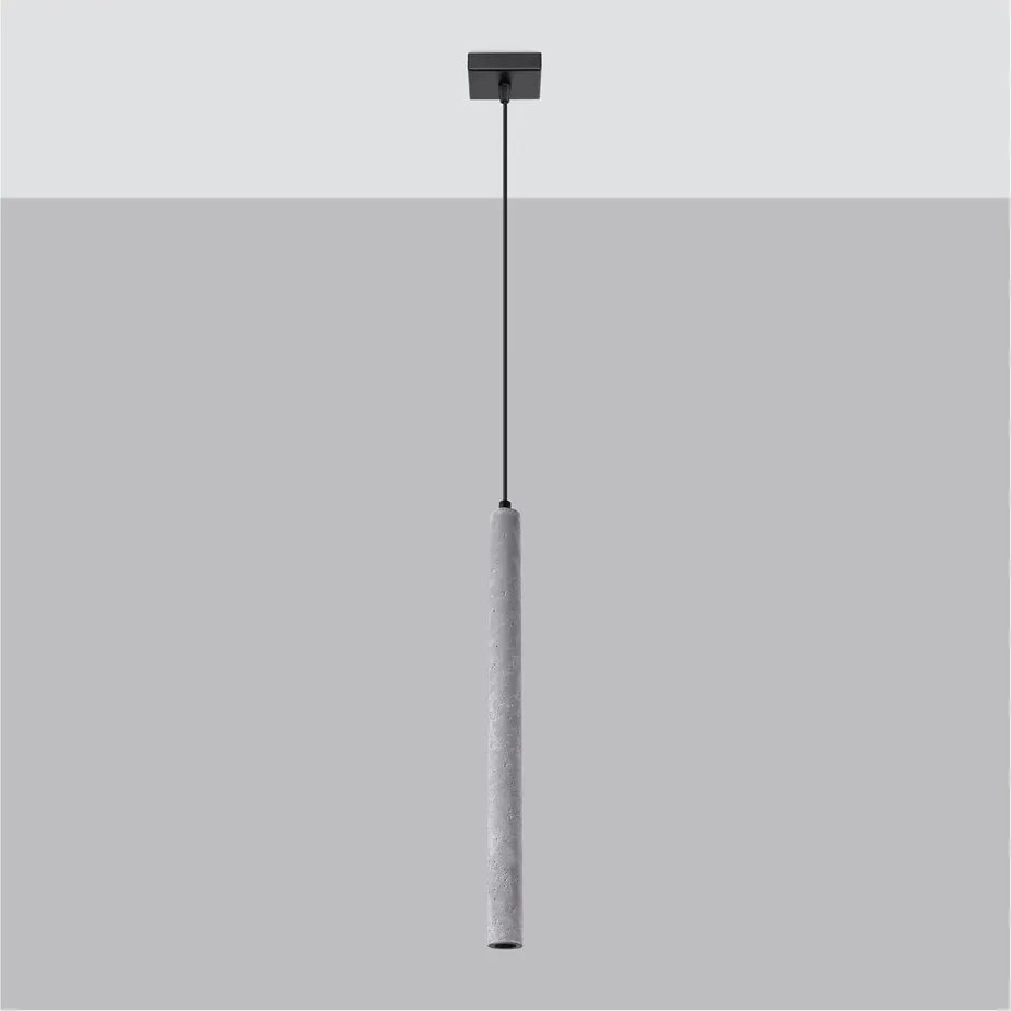 Szürke beton függőlámpa Fideus – Sollux