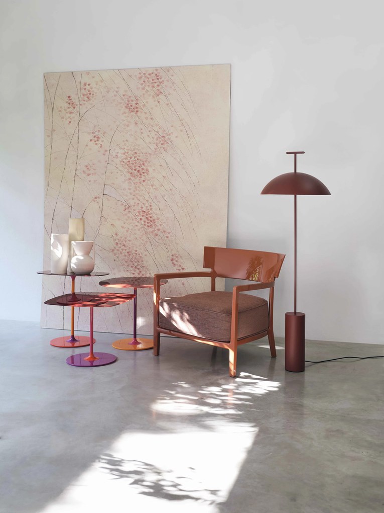 Oldalasztal THIERRY, többféle változat - Kartell szín: szürke, magasság: 45 cm