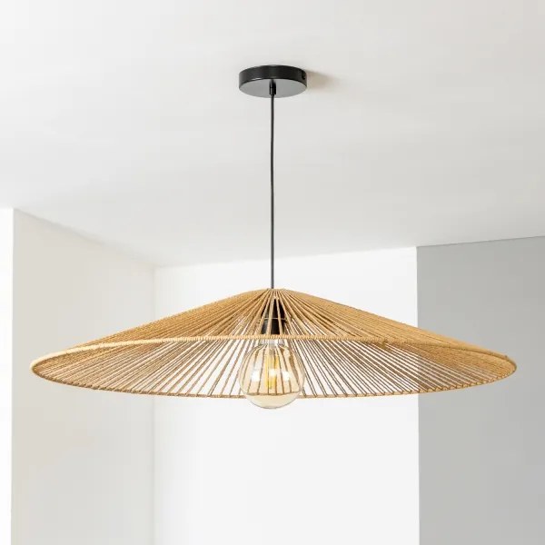 Brilagi - kábeles LED csillár CERIA BOHO 1xE27/40W/230V átmérő 90 cm barna