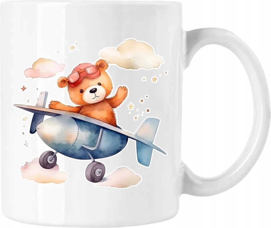 Bögre Maci Repülőgép Gyerek Fehér 330ml