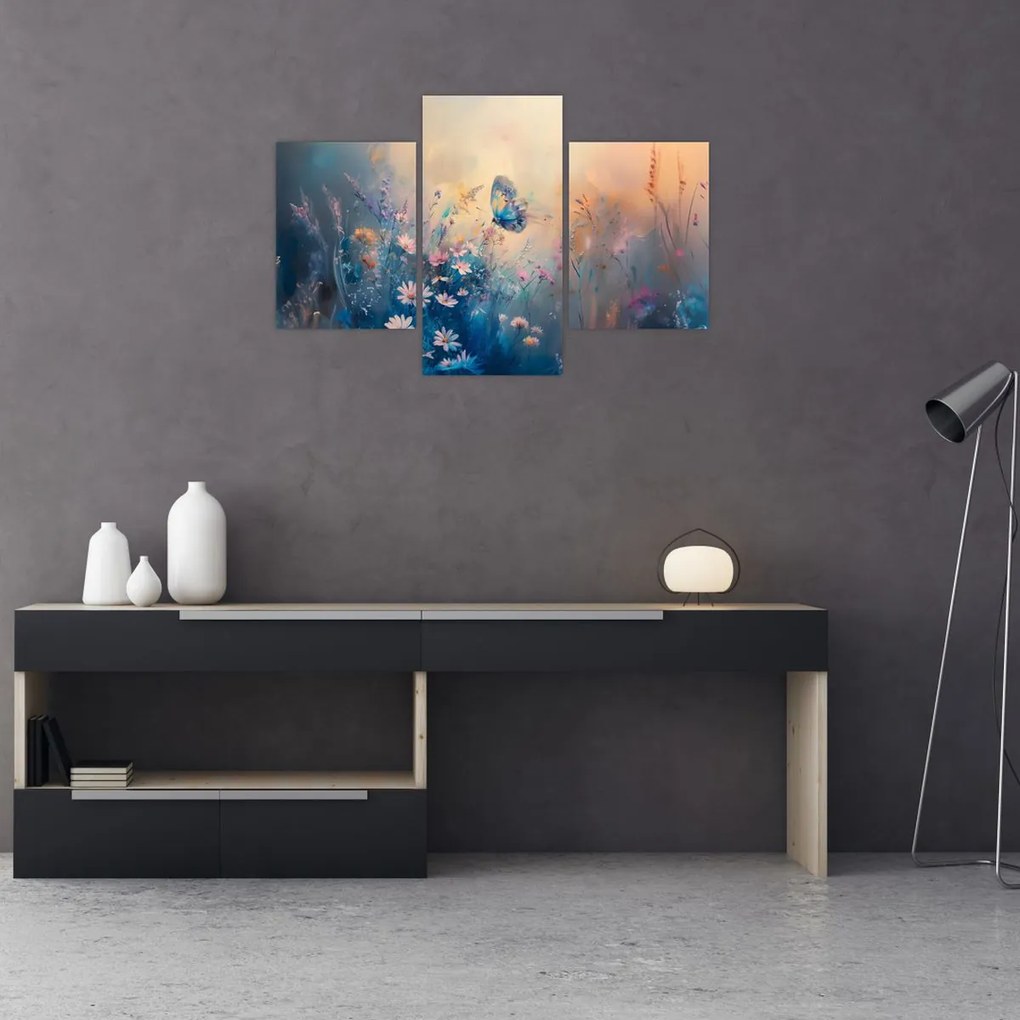 Kép - Rét pillangóval (90x60 cm)