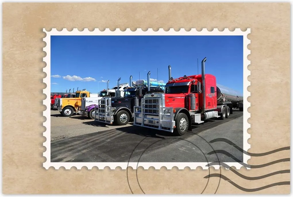 Poszterek 60x40 Amerikai teherautók