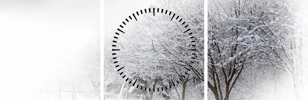 Kép - tél sikátor (órával) (90x30 cm)