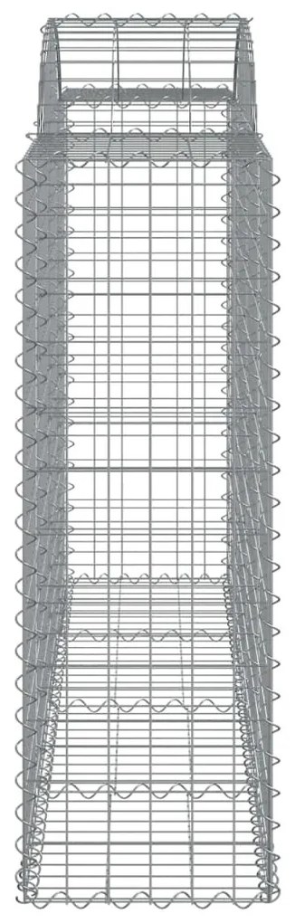 50 db íves horganyzott vas gabion kosár 200x50x120/140 cm