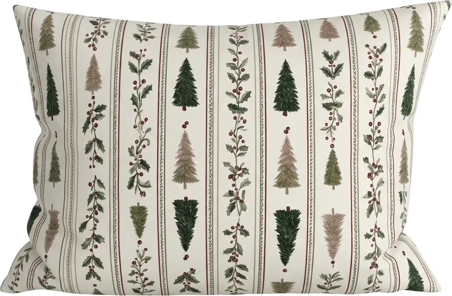 Pamut párnahuzat HOLLY PINES 50x70 cm, színes
