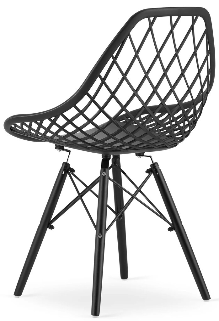 AKCIÓ Fekete ROTEN szék fekete lábakkal, II. osztály