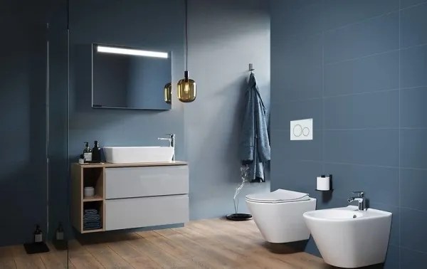 Falra szerelhető WC + CITY OVAL WC-ülőke + SIGMA nyomólap + beépíthető szerelőváz + alátét