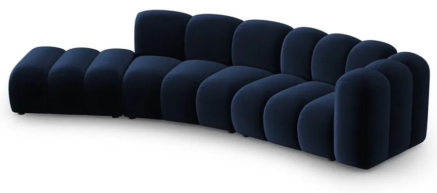 Sötétkék sarokkanapé (jobb oldali) Lupine – Micadoni Home