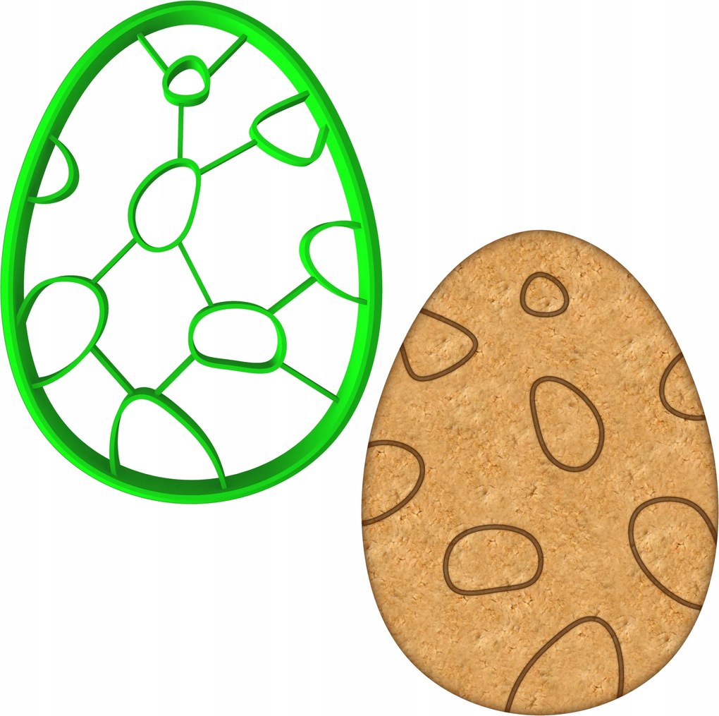 Húsvéti Forma Mézeskalács lyukasztó Húsvéti Tojás 8cm