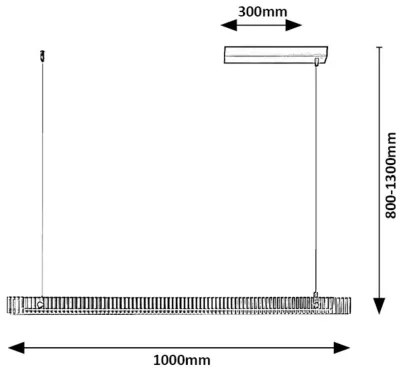 Rabalux 72214 - LED Csillár zsinóron CITAL LED/36W/230V 3000K