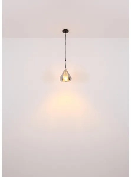 Globo 15542 - Csillár zsinóron GEEKY 1xE27/60W/230V átm. 20 cm fekete