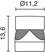 NOVOLUX 274A-L0103B-02 SAUS Modern Kültéri Állólámpa Fehér, Fekete LED IP66