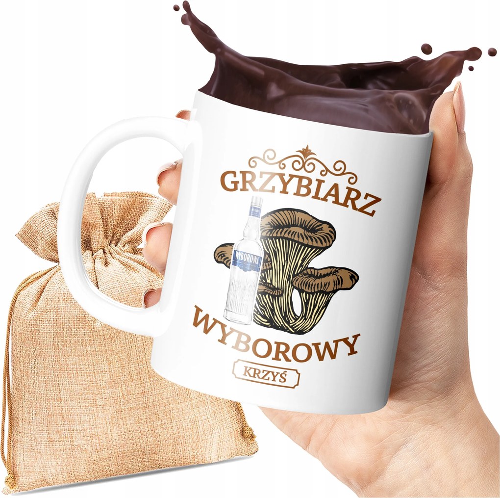 Gombász Bögre Az Ön Neve Személyre Szabott Nyomtatás Bögre Erdő