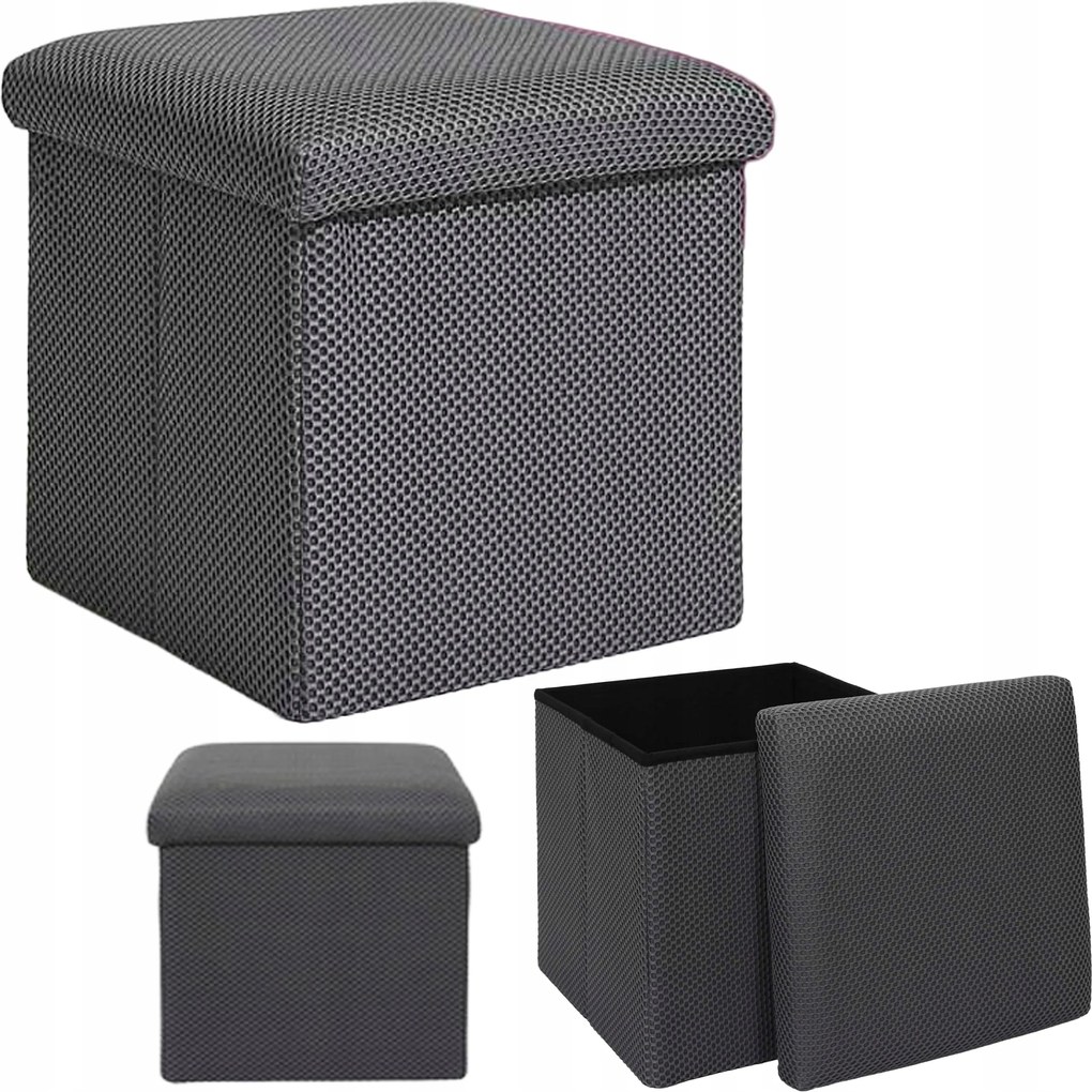 Urban Box tároló puff szürke nappali ülőfelület tárolórekesszel