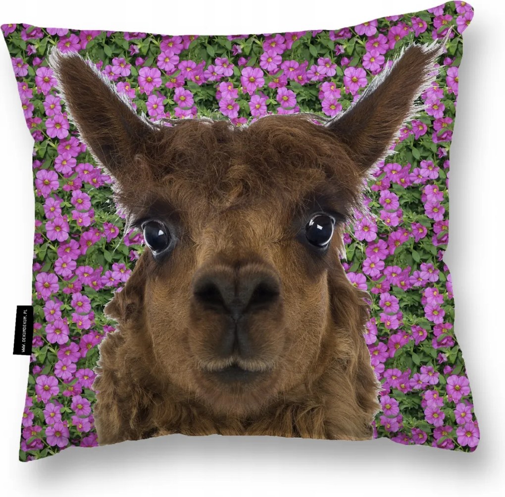 Láma Párna Láma 40x40 alvás Puha nagy kanapé dekoratív ölelés