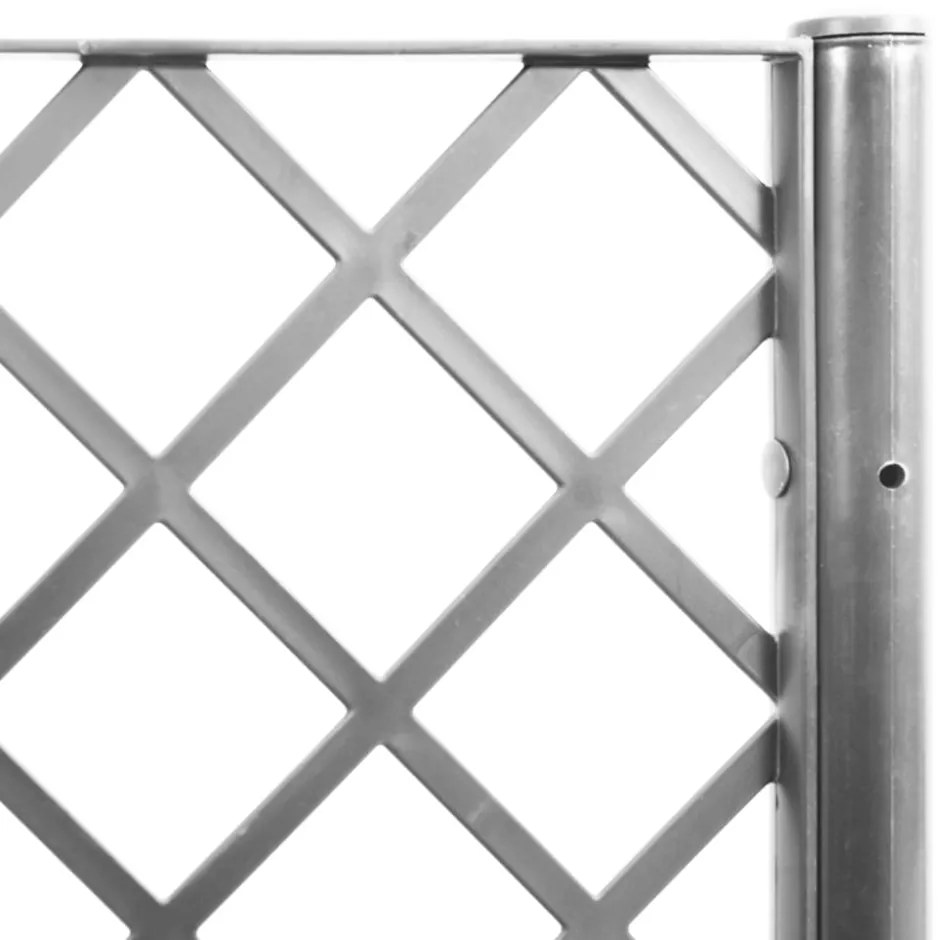 világosszürke PP rácsos kerti ültetőláda 80 x 40 x 142 cm