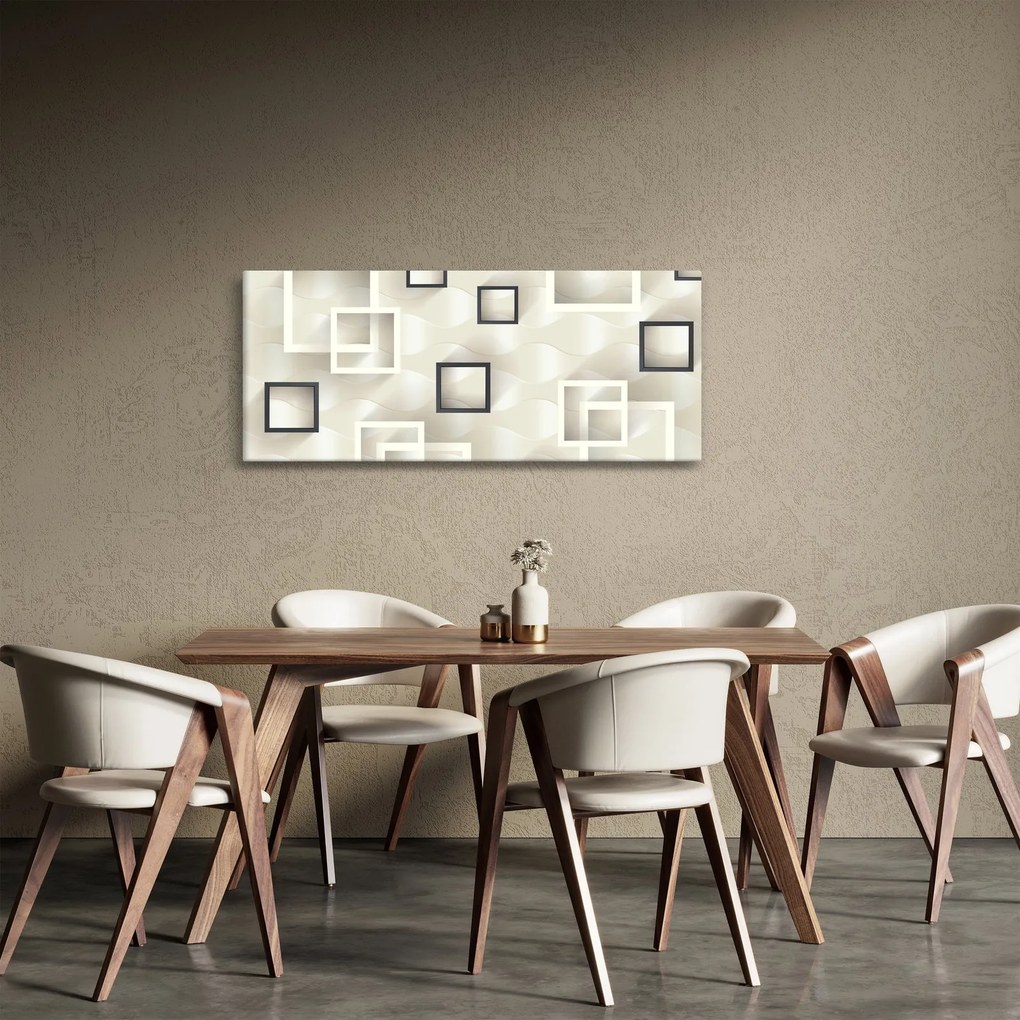 Geometriai absztrakt kép (120x50 cm)