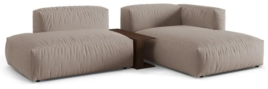 Bézs moduláris sarokkanapé (jobb oldali) Martina – Micadoni Home