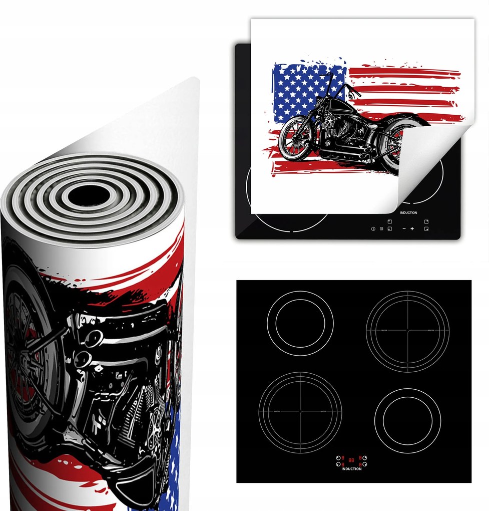 Tűzhelyvédő Szőnyeg Több Hely 60x52 Harley motor