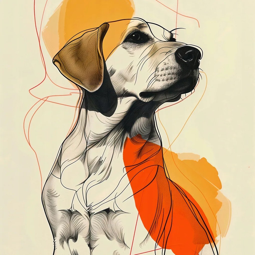 Poszter 50x50cm Kutyás Méltóság Vázlat