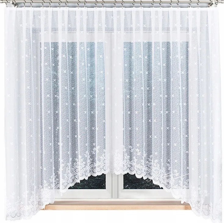 Függöny kész függöny a nappaliba klasszikus jacquard függöny 400x170 cm Karolina