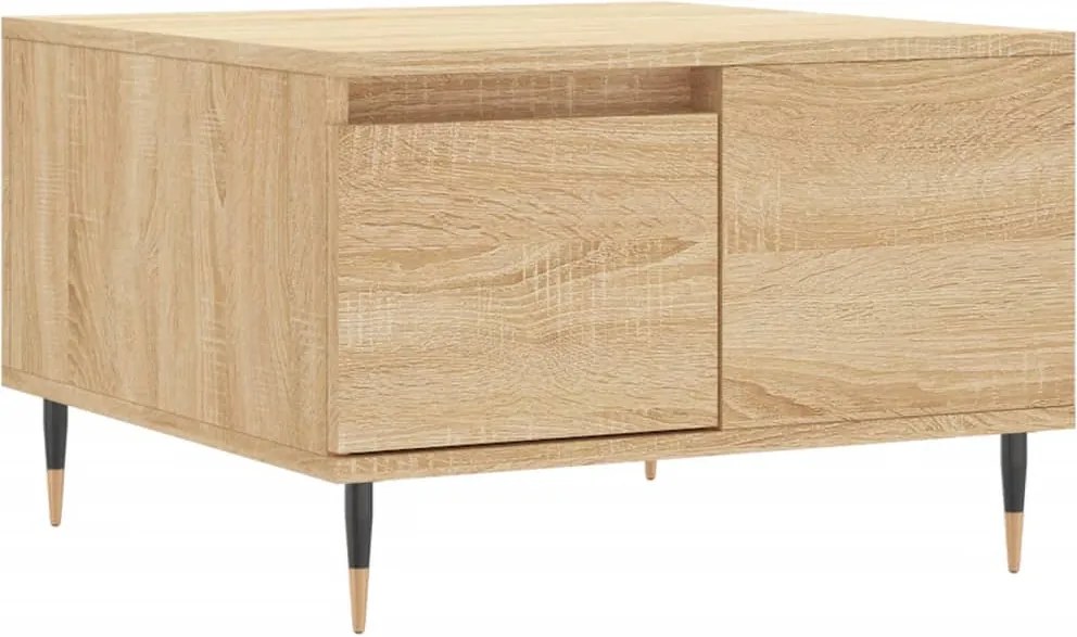 vidaXL sonoma tölgy színű szerelt fa dohányzóasztal 55 x 55 x 36,5 cm