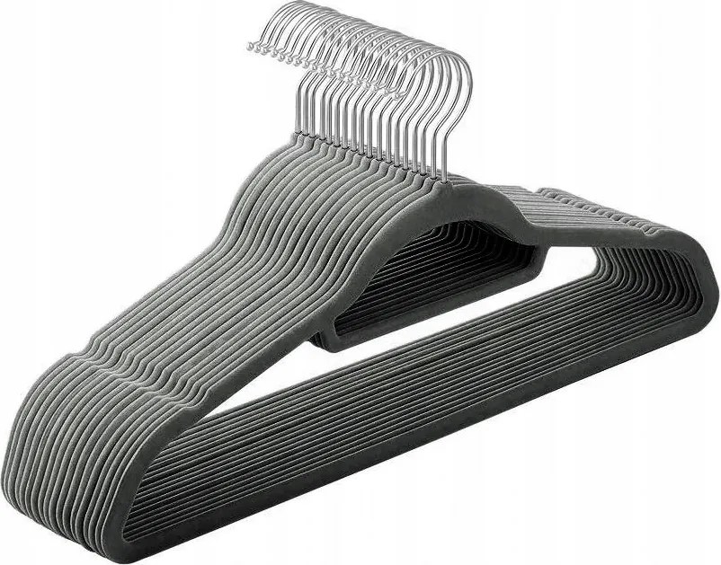 Maxi velúr akasztó szett 50 db-os grafit