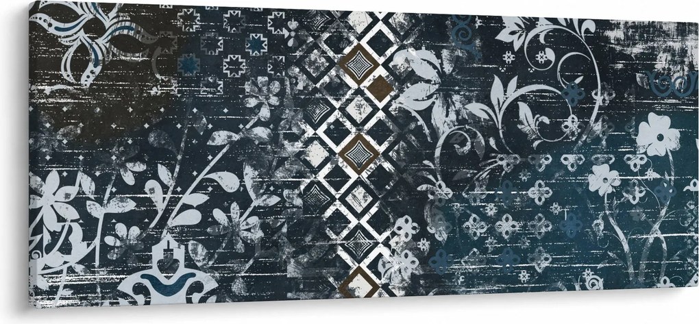 Kép virágos dekorációval (120x50 cm)