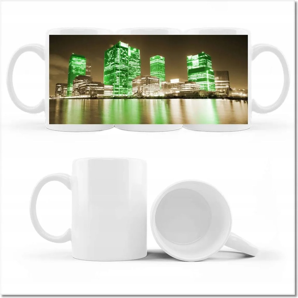 Fotó bögre London zöld épületei