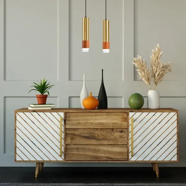 Csillár zsinóron AURELIA 2xGU10/10W/230V