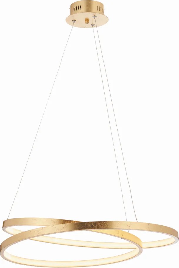ENDON 72479 SCRIBBLE Modern Led Függesztett Lámpa Arany, Fagyasztott Üveg LED IP20