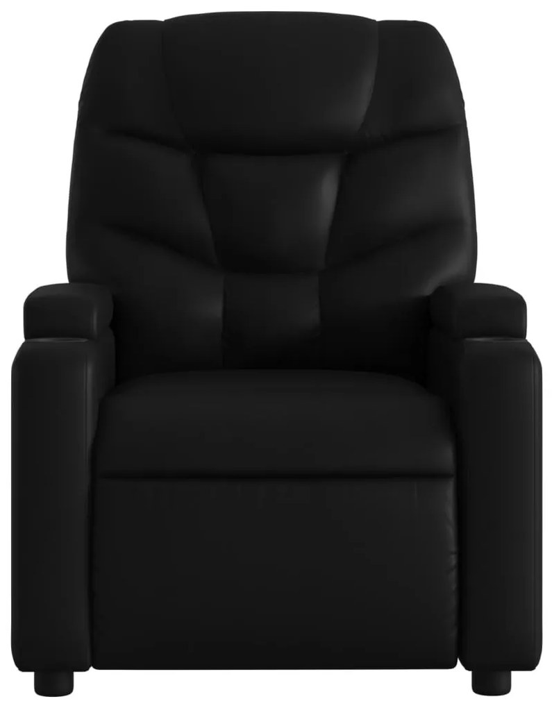 fekete műbőr relaxfotel