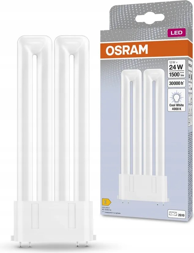 Led fénycső Egyoldalas 2G10 12W 1500lm 4000K Dulux Led F Em &amp; Ac Osram