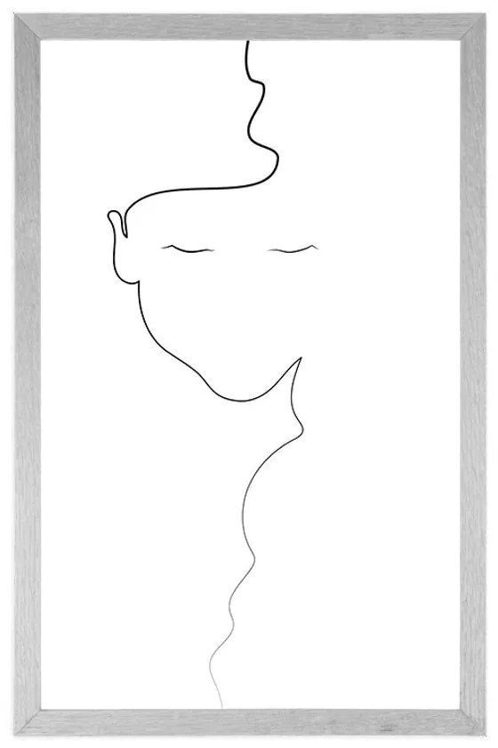 Poszter nő minimalista kivitelizésben