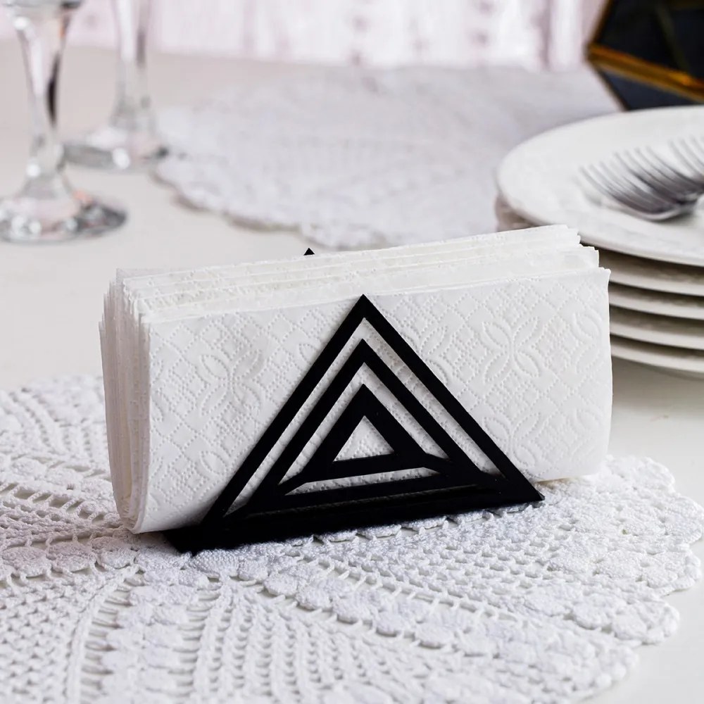 Trigon Szalvéta tartó 12x4x8 Fekete N