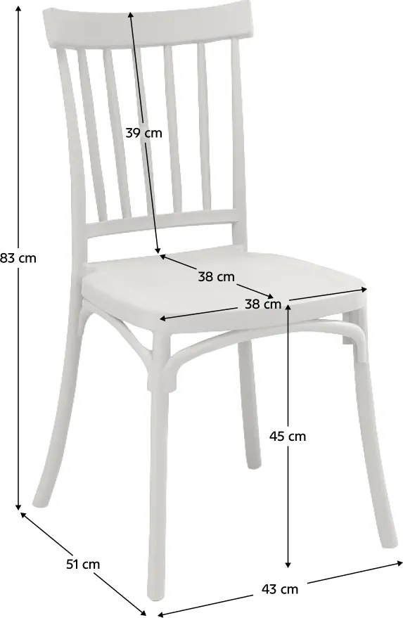 Rakásolható szék, szürkésbarna Taupe kasmír, SAZEN