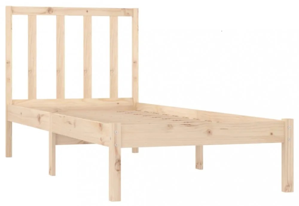 tömör fenyőfa ágy matrac nélkül 75 x 190 cm