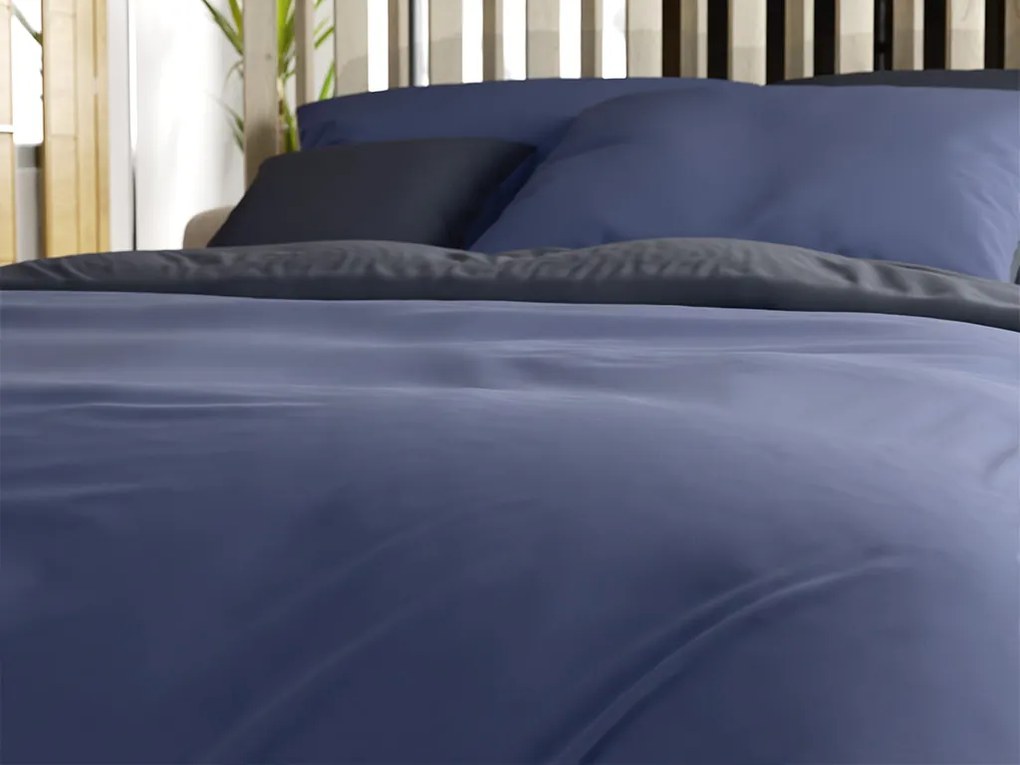 Pamut ágynemű MONOCHROMATIC szürke-kék Ágyneműhuzat mérete: 70 x 90 cm | 140 x 200 cm