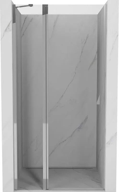 Mexen Mist 75 cm-es nyíló zuhanyajtó, átlátszó, króm - 8A4-075-000-01-00