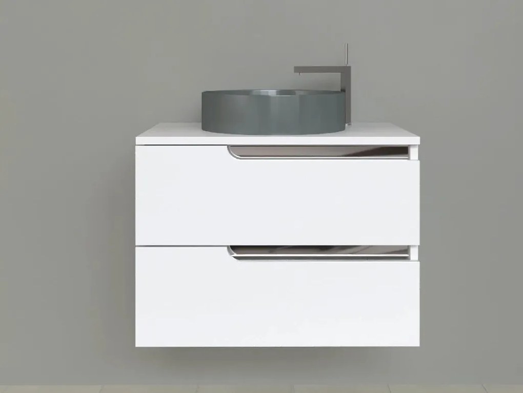 Piramida EURIDIKA fali fürdőszobabútor - mosdópult mosdó nélkül -2 fiókos - 75 x 48 x 53 cm