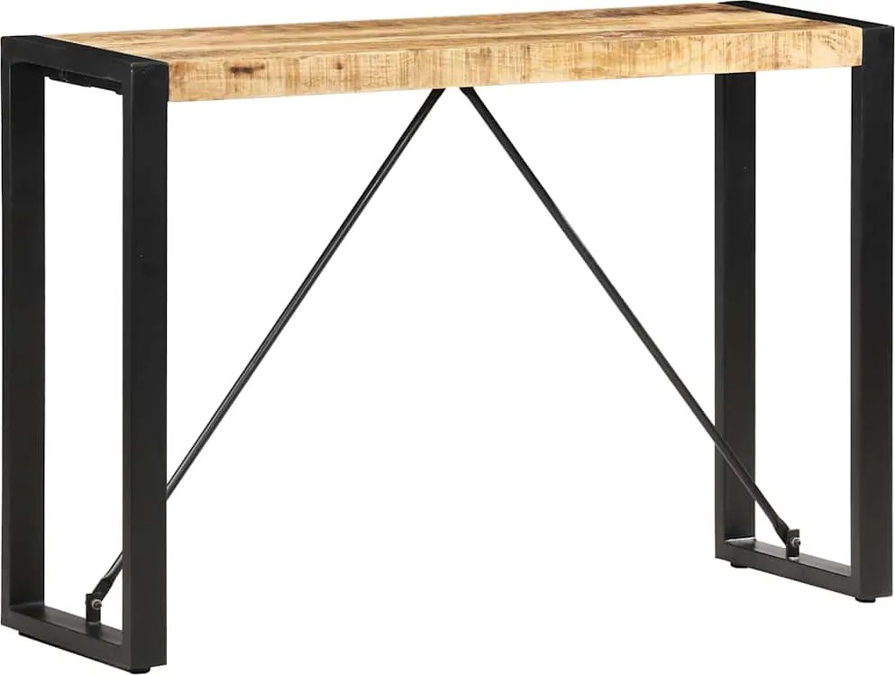vidaXL tömör mangófa tálalóasztal 110 x 35 x 76 cm