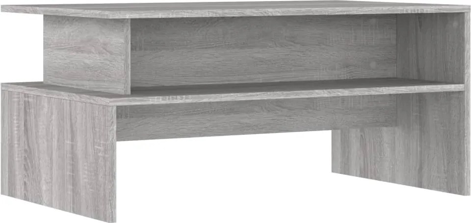 vidaXL szürke sonoma színű szerelt fa dohányzóasztal 90 x 55 x 42,5 cm