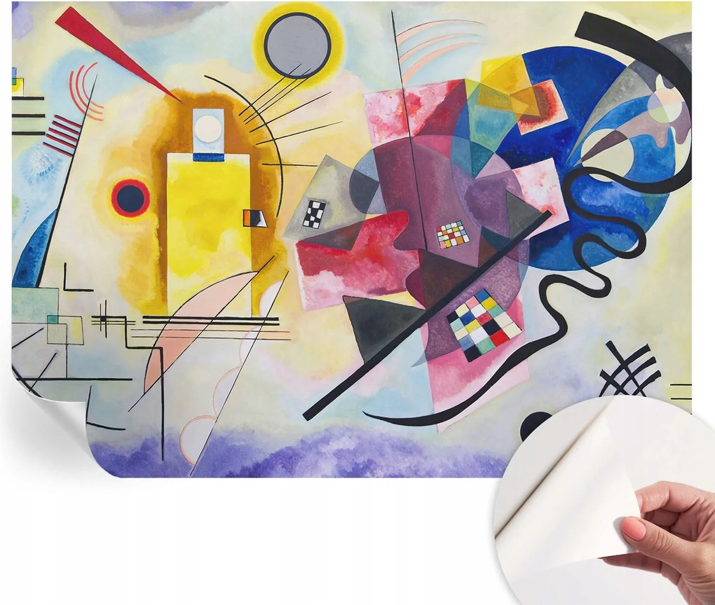 Dekoratív öntapadós fotótapéta az irodába Színes absztrakt 208x146