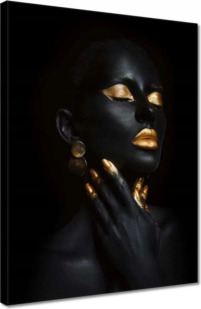 Vászonkép 30x40 Arannyal bevont arc