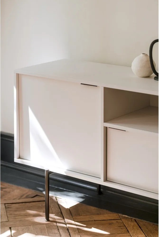 Szürkésbézs TV-állvány 180x79x50 cm Bau – noo.ma