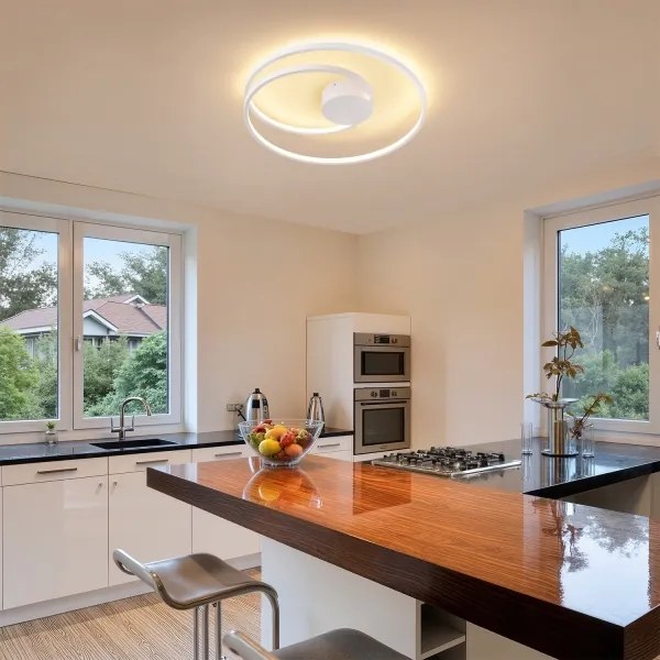 Brilagi - dimmelhető LED mennyezeti lámpa TWISTER LED/48W/230V, Ø 50 cm, fehér + távirányító