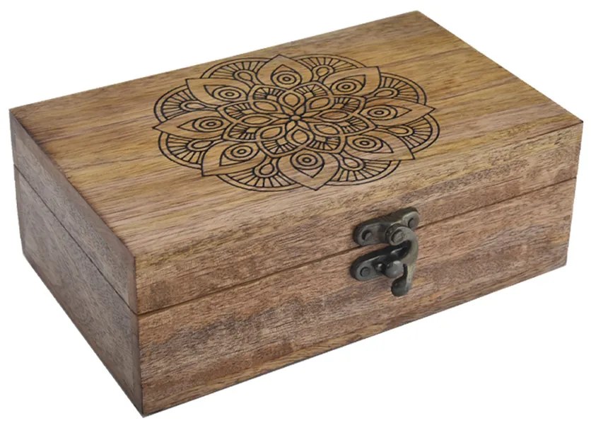 InDecor Mangófa doboz Mandala, 26,5 x 19 x 10,5 cm, L