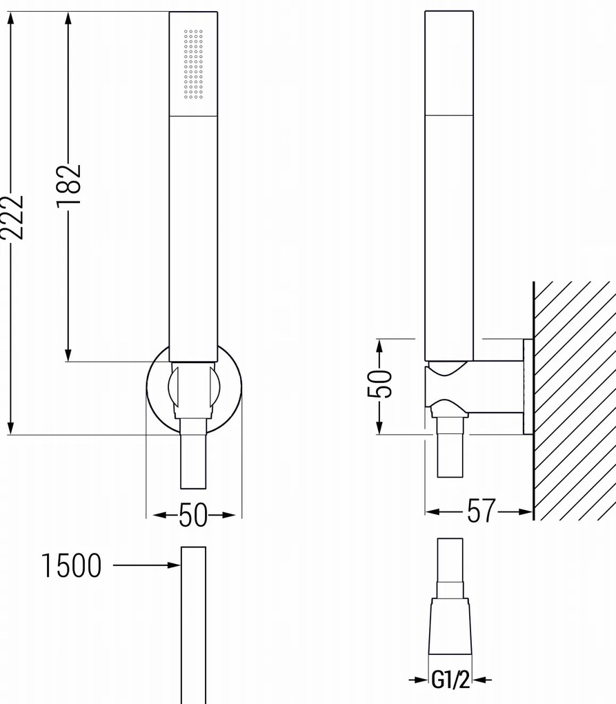 Mexen Diamond R70 fürdőszett zuhanygarnitúrával, króm, 71513R70-00