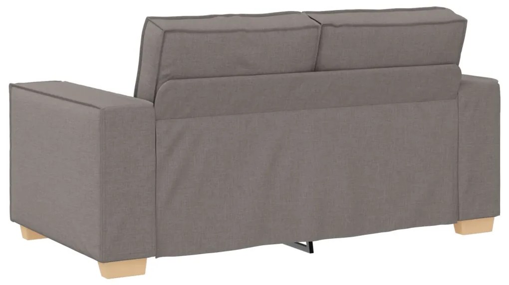 3 darabos kanapé szett párnákkal, taupe szövet